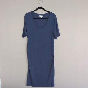 a:glow Classic Blue Midi Dress